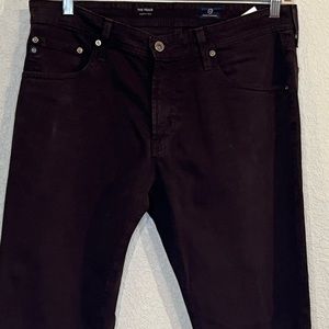 AG Adriano Goldschmied the tellis modern slim jeans in brown. EUC Mens 34W X 34L